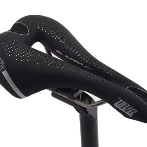 Selle Italia Diva Gel Superflow Women's Saddle (Black) (Titanium Rails) (L3) (152mm)