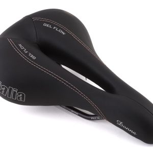 Selle Italia Donna Gel Flow Saddle (Black) (FeC Alloy Rails) (168mm)