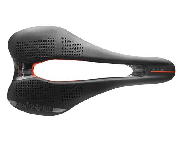 Selle Italia SLR Boost Kit Carbonio Superflow Saddle (Black) (L3) (145mm) (Carbon Rails)