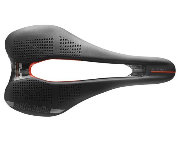 Selle Italia SLR Boost Kit Carbonio Superflow Saddle (Black) (S3) (130mm) (Carbon Rails)