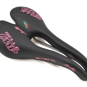 Selle SMP Avant Lady's Saddle (Black/Pink) (AISI 304 Rails) (154mm)