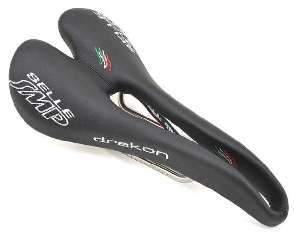 Selle SMP Drakon Saddle (Black) (AISI 304 Rails) (139mm)