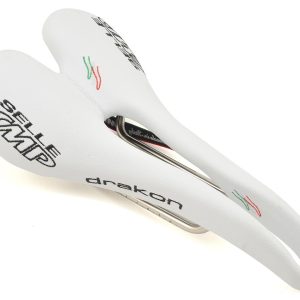 Selle SMP Drakon Saddle (White) (AISI 304 Rails) (139mm)