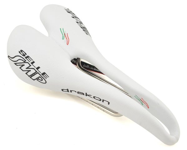 Selle SMP Drakon Saddle (White) (AISI 304 Rails) (139mm)