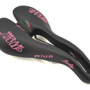 Selle SMP Plus Lady's Saddle (Black/Pink) (AISI 304 Rails) (159mm)