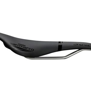 Selle San Marco Shortfit Racing Saddle (Black) (Manganese Rails) (L3) (155mm)