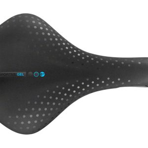 Selle San Marco Sportive Gel Saddle (Black) (Steel Rails) (L1) (170mm)