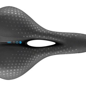 Selle San Marco Trekking Open-Fit Gel Saddle (Black) (Steel Rails) (L2) (188mm)