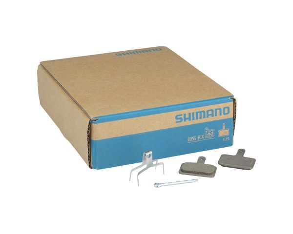 Shimano B05S-RX Resin Pad Bulk Pack (No Fin) (w/Springs) (w/3 Types Of Split Pin) (25 Pairs)