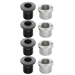 Shimano | Chainring Bolts | Silver | 9Mm, Double, Set/4