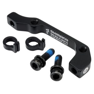 Shimano Disc Brake Adapters (Black) (F180P/S) (IS Mount) (180mm Front)