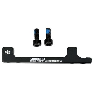 Shimano Disc Brake Adapters (Black) (F203P/P) (Post Mount) (203mm Front)