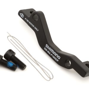 Shimano Disc Brake Adapters (Black) (For IS Caliper) (F180S/P) (PM Fork/IS Caliper) (180mm Front)