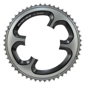 Shimano Dura-Ace FC-9000 Chainrings (Black/Silver) (2 x 11 Speed) (110mm BCD) (Outer) (52T)