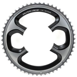 Shimano Dura-Ace FC-9000 Chainrings (Black/Silver) (2 x 11 Speed) (110mm BCD) (Outer) (54T)