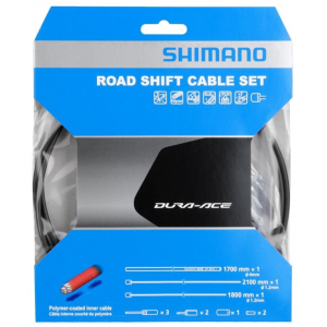 Shimano | Dura-Ace Polymer Shift Cable Set Polymer-Coated Deraileur Cable Set Black