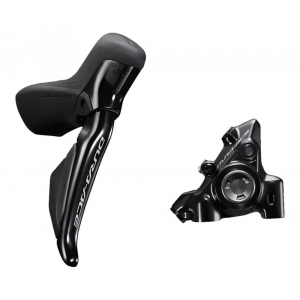 Shimano | Dura-Ace R9270 Di2 Shift Lever And Caliper Left/front, 2X12-Speed, Flat Mount, Black