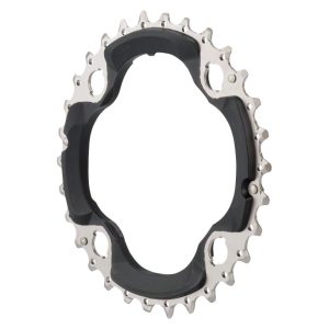 Shimano FC-M672 Chainrings (Black) (3 x 10 Speed) (Middle) (30T) (94/64mm Asym. BCD)