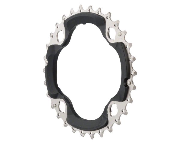 Shimano FC-M672 Chainrings (Black) (3 x 10 Speed) (Middle) (30T) (94/64mm Asym. BCD)