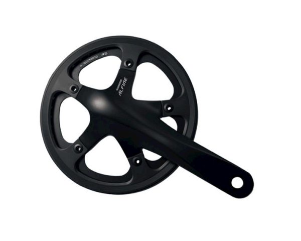 Shimano FC-S501 Alfine Crankset (Black) (8 Speed) (170mm) (45T) (Includes BSA Bottom Bracket)