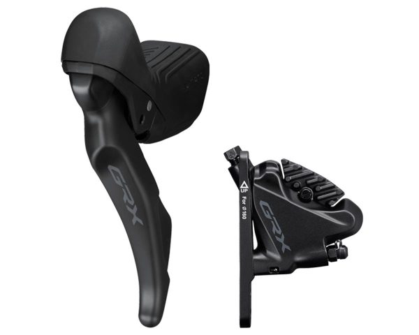 Shimano GRX RX610 Brake/Shift Lever Kit (Black) (Flat Mount) (Left) (2x) (BR-RX400 Caliper Included)