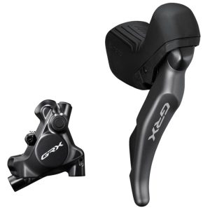 Shimano GRX RX820 Brake/Shift Lever Kit (Black) (Flat Mount) (Right) (12 Speed) (Caliper Included)