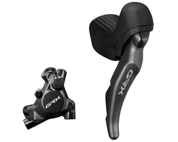 Shimano GRX RX820 Brake/Shift Lever Kit (Black) (Flat Mount) (Right) (12 Speed) (Caliper Included)