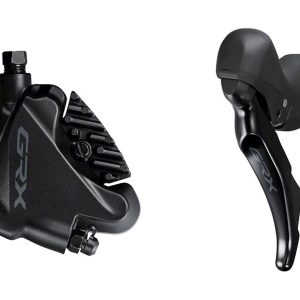 Shimano GRX ST-RX400 Hydraulic Disc Brake/Shift Lever Kit (Black) (Left) (Flat Mount) (2x) (Caliper