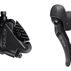 Shimano GRX ST-RX600 Hydraulic Disc Brake/Shift Lever Kit (Black) (Left) (Flat Mount) (2x) (Caliper