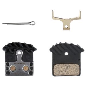 Shimano J04C Metal (Sintered) Brake Pad and Spring with Cooling Fins