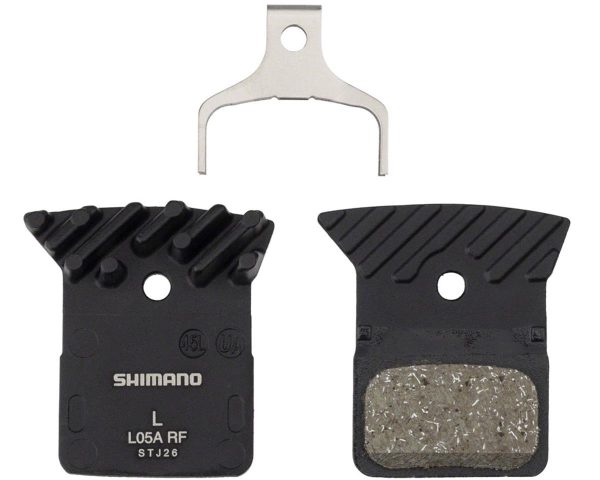 Shimano L05A-RF Disc Brake Pad & Spring Bulk Pack (Resin Compound) (Finned Alloy Back Plate) (Box/25