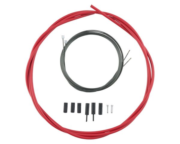 Shimano Road Optislick Derailleur Cable & Housing Set (Red) (1.2mm) (1800/2100mm)