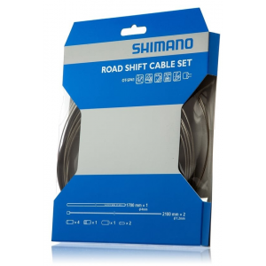 Shimano | Stainless Road Shift Cable Set Stainless 2100Mm Cable, Sp41 | Black | House