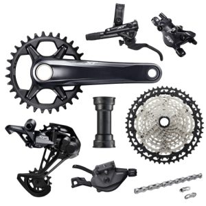 Shimano XT M8100 1x12 Complete Disc Brake Groupset - Black / 32T - 175mm / 10-51T / 1x12 Speed