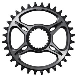 Shimano XTR M9100/M9120 Single Chainring - 12 Speed - Dark Grey / 34 / Direct Mount / 12 Speed