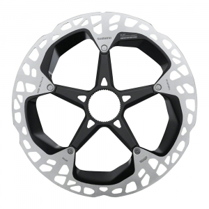 Shimano | Xtr Rt-Mt900-L Disc Brake Rotor 203Mm, Center Lock, Silver/black