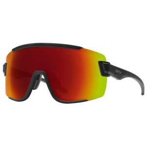 Smith | Wildcat Cycling Sunglasses Men's In Matte Black/sun Red Mirror