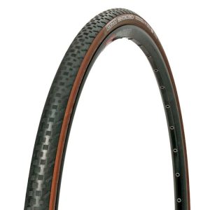 Soma Shikoro Armored Clincher Tire (Black/Brown) (700c) (28mm) (Folding)