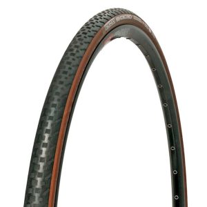 Soma Shikoro Armored Clincher Tire (Black/Brown) (700c) (42mm) (Folding)