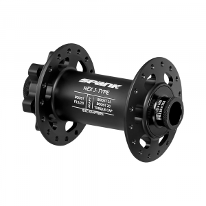 Spank | Hex Boost Front Hub | Black | 32H, J-Type, 15/20X110