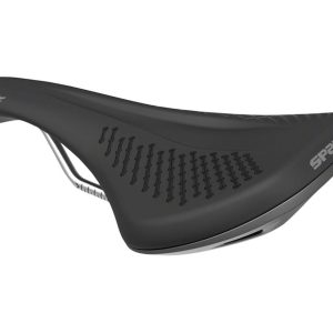 Spank Oozy 220 Saddle (Black/Grey) (Chromoly Rails) (144mm)