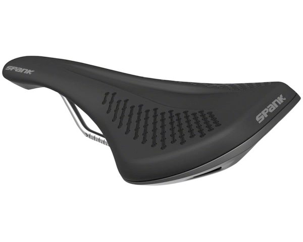 Spank Oozy 220 Saddle (Black/Grey) (Chromoly Rails) (144mm)