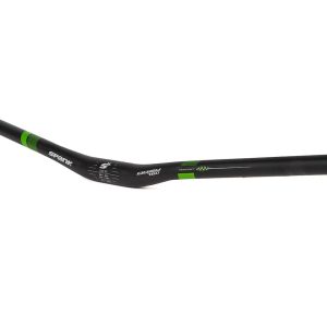 Spank Oozy Trail 780 Vibrocore Handlebar (Black/Green) (31.8mm) (15mm Rise) (780mm) (5/7deg Sweep)