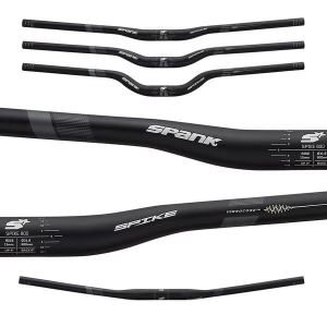 Spank | Spike 800 Vibrocore Handlebar | Black/blue | 15Mm Rise, 31.8Mm Clamp | Aluminum