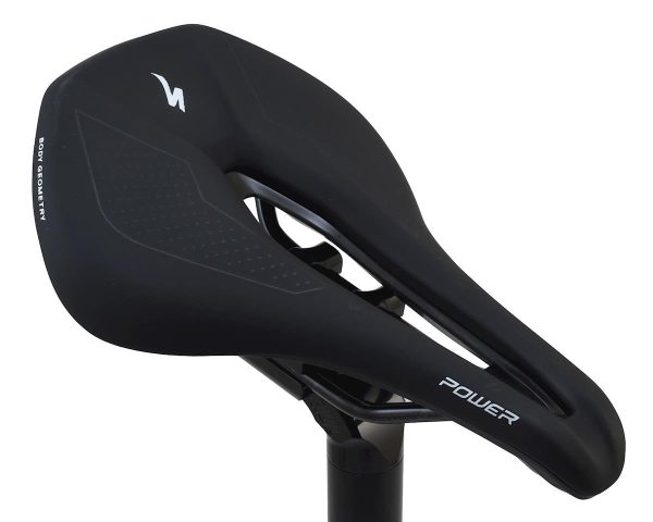 Specialized Power Comp Saddle (Black) (Chromoly Rails) (143mm)