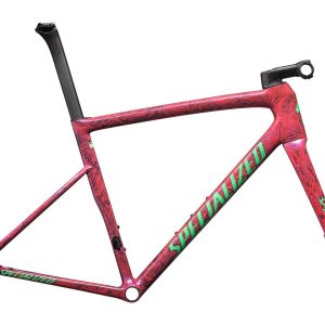 Specialized Tarmac SL8 Frameset (Gloss Carbon/Vivid Pink Strata/Electric Green) (52cm) (10r)