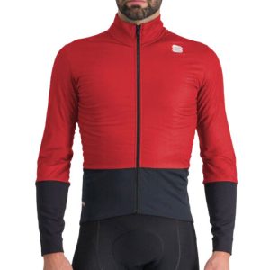 Sportful Total Comfort Cycling Jacket - Red Rumba / Black / Small