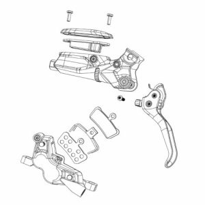 Sram Maven 2024+ XL H-Spring MTB Disc Brake Pads - Maven 2024+