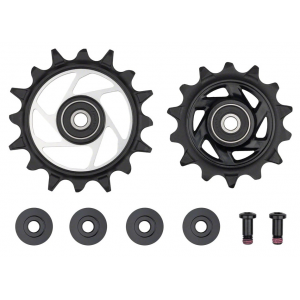 Sram | Rear Derailleur Pulley Kit (Includes 14T Upper And 16T Lower | Black | Metal Spider Pulley, 2 T25 Aluminum Pulley Screws)