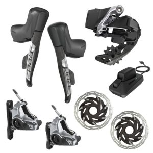 Sram Red eTap AXS 1X HRD Electronic Wireless Groupset - 12 Speed - Black / 12 Speed